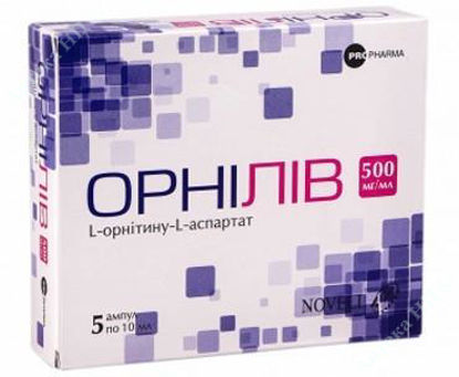  Зображення Орнілів концентрат для розчину д/інф. 500 мг/мл амп. 10 мл №5 