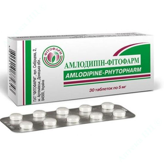  Зображення Амлодипін-Фітофарм табл. 5 мг блістер №30 
