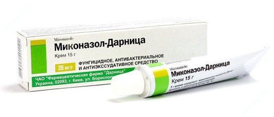  Зображення Міконазол-Дарниця крем 20 мг/г  15 г Дарниця 