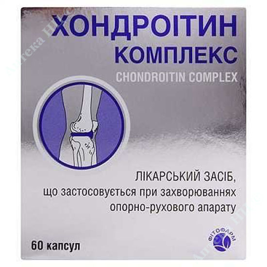  Зображення Хондроітин комплекс капс. блістер в пачці №60 