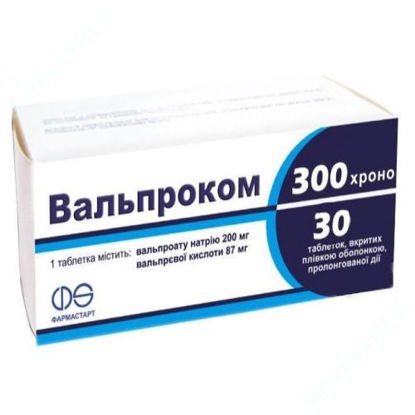  Зображення Вальпроком 300 Хроно таблетки №30 