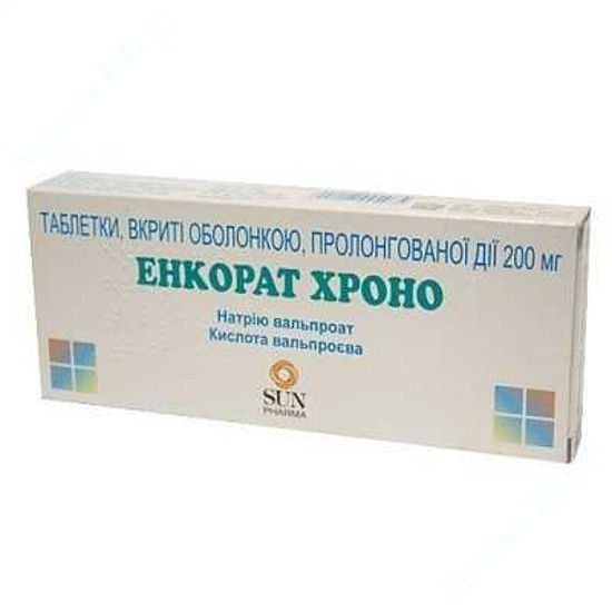  Зображення Енкорат Хроно табл. пролонг. дії в/о 200 мг №30 