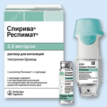  Зображення Спіолто Респімат р-н д/інг. 2,5 мкг/2,5 мкг  4 мл (60 інгаляцій) 