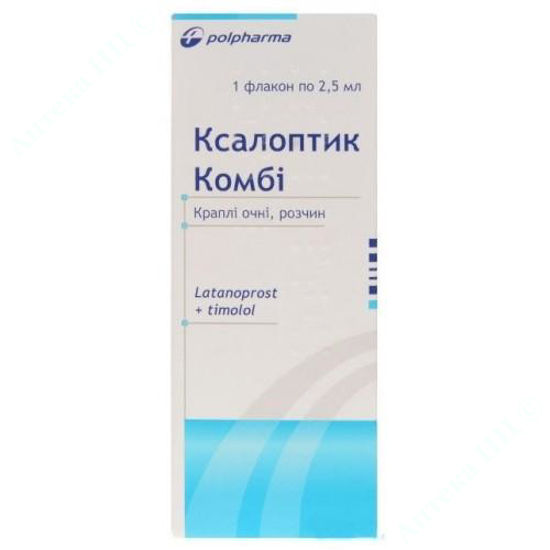  Зображення  Ксалоптик Комбі краплі очні 2,5 мл №1 