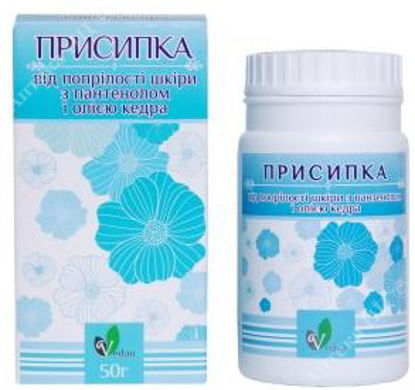  Зображення Присипка від попрілості шкіри з пантенолом і олією кедра Ведан Vedan 50 г 