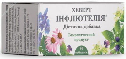  Зображення Хеверт Інфлютелія табл. 251,0 мг №40 