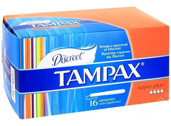  Зображення Тампони гігієнічні tampax super plus №16 