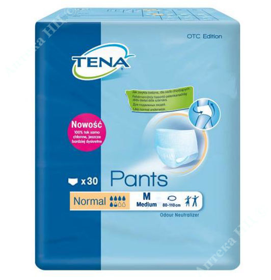 Изображение Подгузники-трусы Tena Pants одноразовые Normal Medium 80-110см 30шт