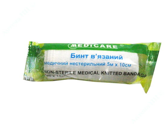  Зображення Бинт в*язаний мед. н/ст. 5 м х 10 см Medicare 