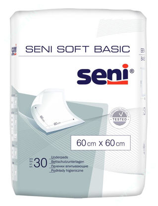  Зображення Пелюшки Seni Soft Basic 60х60 см №30 