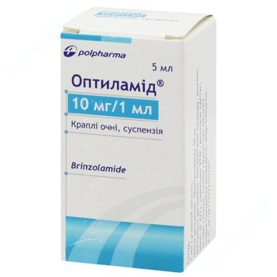  Зображення Оптиламід краплі очні сусп. 10 мг/мл 5 мл фл.-крапел. №1 