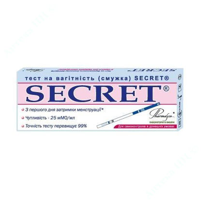 Изображение Тест на вагітність (смужка) SECRET®