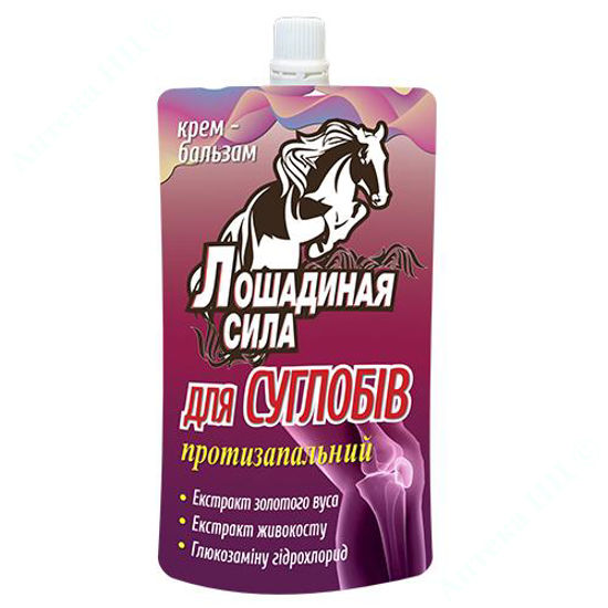  Зображення ЛОШАДИНАЯ СИЛА для суглобів протизапальний крем-бальзам 100 мл уп. № 1 