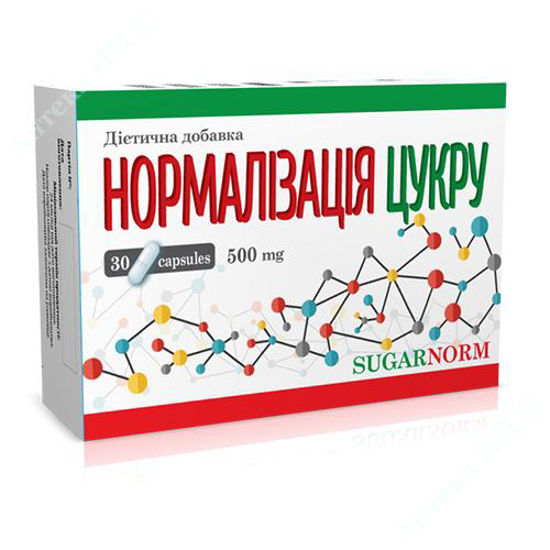  Зображення Нормалізація цукру капсули 500 мг уп. № 30 