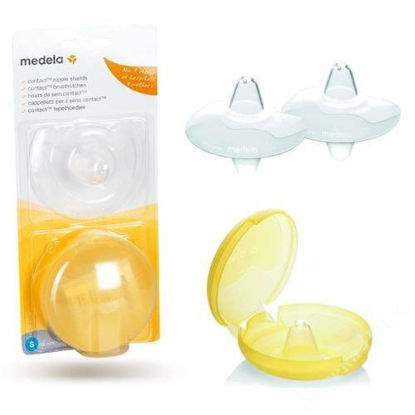  Зображення Соски накладки для годування Contact nipple shields small №2 MEDELA 