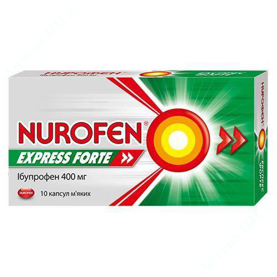 Изображение Нурофен экспресс форте капсулы 400 мг №10