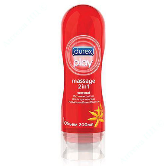 Изображение Интимная гель-смазка Дюрекс Durex Play Massage 2 in 1 sensual 200 мл