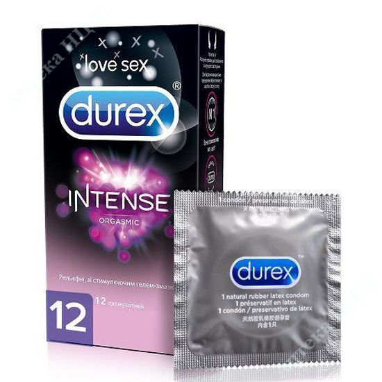 Изображение Презервативы Durex Intense Orgasmic латексные с силиконовой смазкой рельефные №12