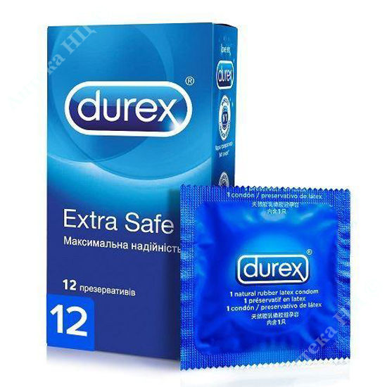  Зображення Durex (Дюрекс) Extra Safe презервативи латексні з силіконовою змазкою №12  