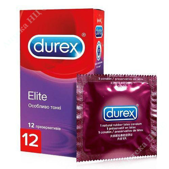  Зображення Презервативи латекс. з силікон.змазкою Дюрекс Durex Еlite №12 Реккет Бенкізер 