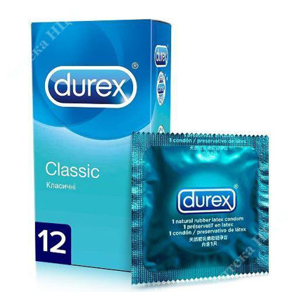  Зображення Durex Classic (Дюрекс) презервативи латексні з силіконовою змазкою №12  