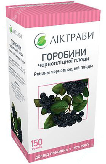  Зображення Горобини чорноплідної плоди 150 г Ліктрави 