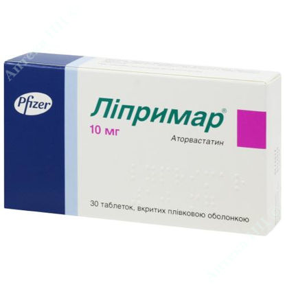  Зображення Ліпримар таблетки 10 мг №30 