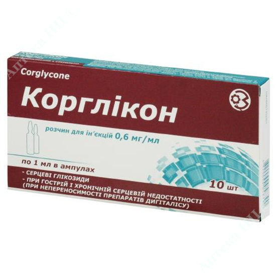 Изображение Коргликон р-р д/ин. 06 мг/мл амп. 1 мл №10