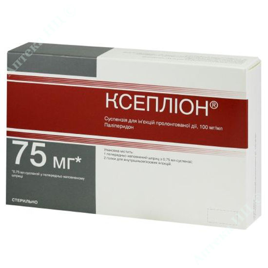  Зображення Ксепліон сусп. д/ін. 100 мг/мл шприц 0,75 мл 