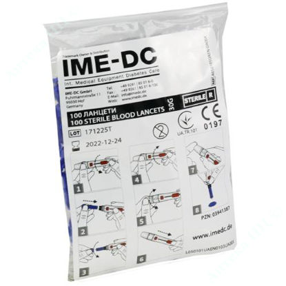  Зображення Ланцети IME-DC 1 упаковка (100шт) 