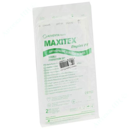  Зображення Рукавички латексні хір.Maxitex® Duplex PF, стерил., неопудр., розмір 8,5 