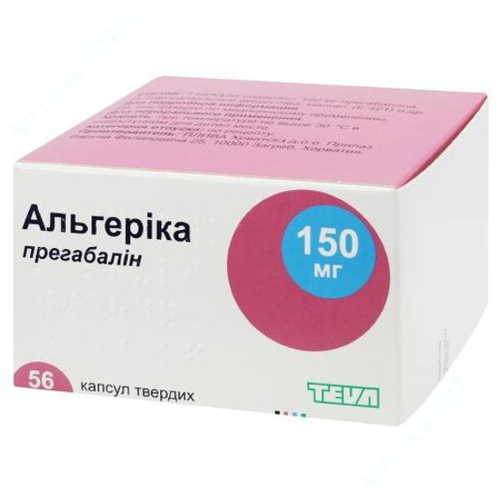  Зображення Альгеріка капсули тверді 150 мг уп. № 56 