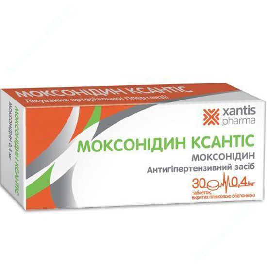  Зображення Моксонідин Ксантіс таблетки 0,4 мг №30 