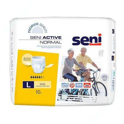 Изображение Подгузники Сени Актив Нормал (SENI ACTIVE Normal large), размер L №10