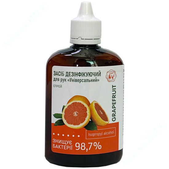  Зображення Засіб дезінфікуючий для рук "Універсальний" спрей 100 мл фл.  № 1 