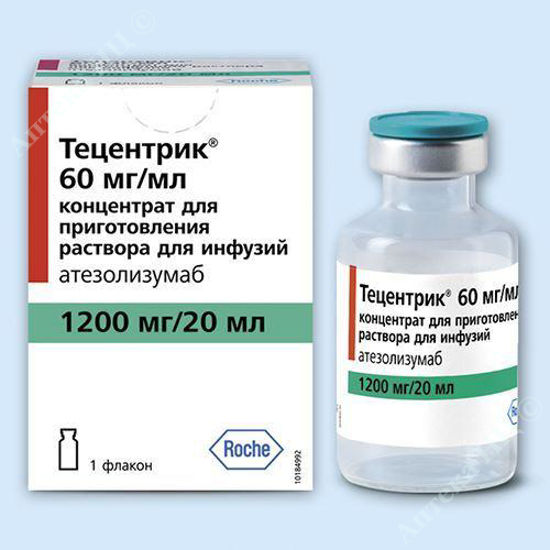  Зображення Тецентрик концен. д/розчину д/інф. 1200 мг/20 мл фл. 20 мл №1                                                                                                                                  