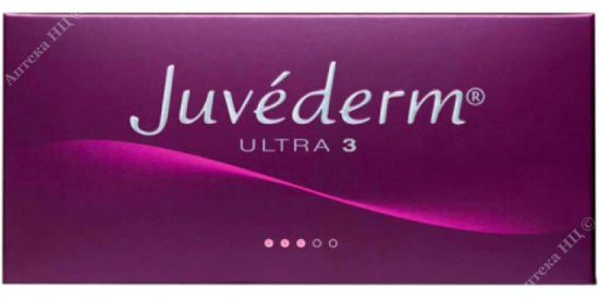  Зображення Імплантати для м'яких тканин Ювідерм JUVEDERM ULTRA 3  (2 х 1.0 мл, 4 голки 27G1/2") 