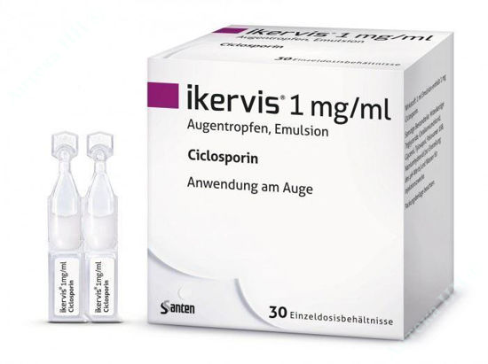  Зображення Ікервис краплі очні, суспензія 1 мг/мл тюбик-крап. № 30 