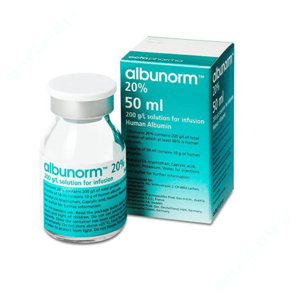  Зображення Альбунорм 20% розчин для інфузій 200 г/л 50 мл №1 