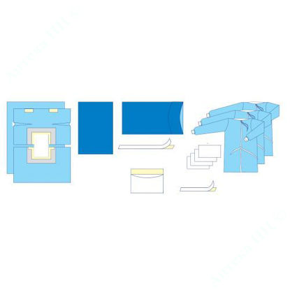  Зображення Комплект одягу і покритів операційних для лапаротомії 2/в Славна стерильний №1 