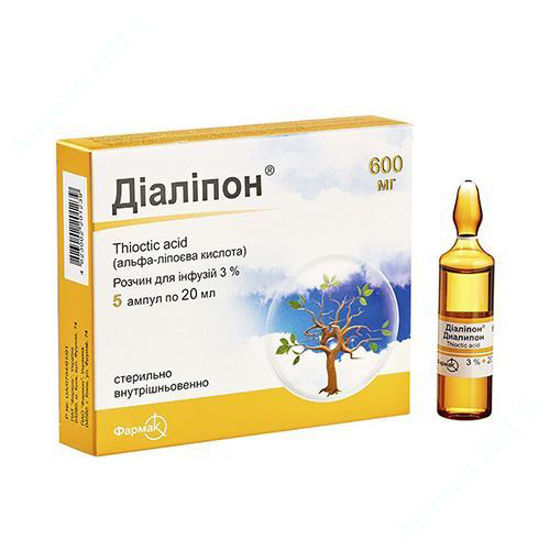  Зображення Діаліпон розчин д/інф. 3 % 20 мл №5 Фармак 
