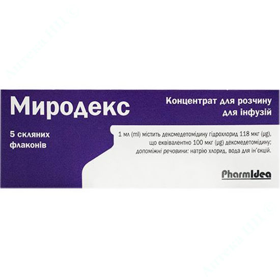  Зображення Миродекс концентрат для розчину для інфузій 100 мкг/мл №5 