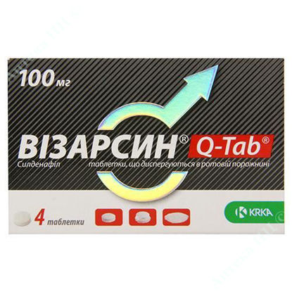  Зображення Візарсин Q-TAB таблетки 100 мг №4 