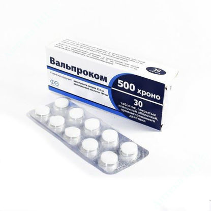  Зображення Вальпроком 500 Хроно таблетки №30 Асіно Україна 