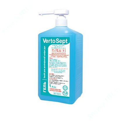 Изображение VertoSept гель для дезинфекции кожи рук с дозатором помпою 1 л