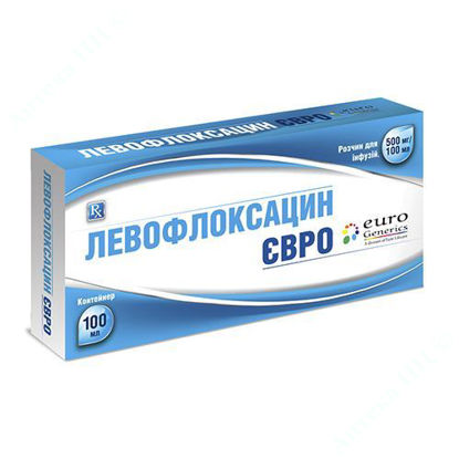  Зображення Левофлоксацин Євро розчин для інфузій 500 мг/100 мл №1 