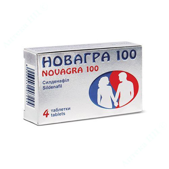  Зображення Новагра 100 таблетки 100 мг №4 