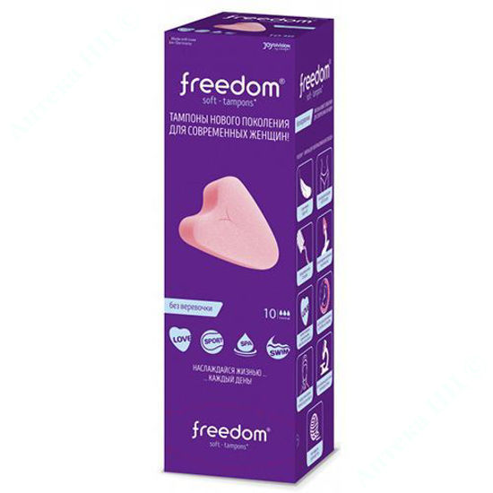  Зображення Тампони жіночі гігієнічні Freedom normal №10 