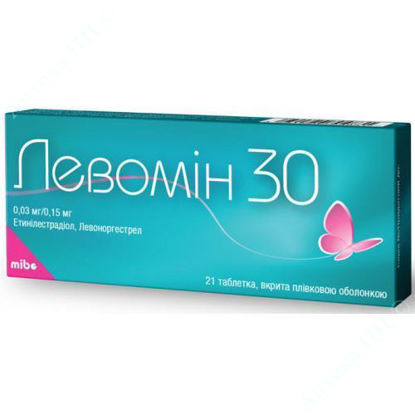  Зображення Левомін 30 таблетки 0,3 мг/0,15 мг №21 