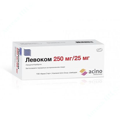  Зображення Левокoм таблетки 250 мг/25 мг №30  